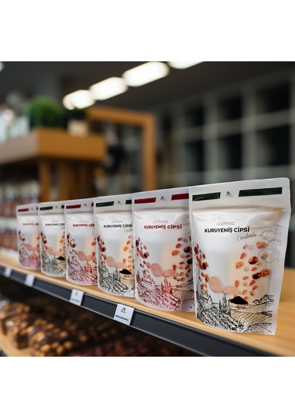 Çörekotlu Kuruyemiş Cipsi (Fındık, Badem, Cevizli) - 50 gr modelleri