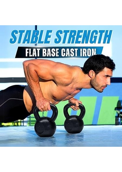 Kettlebel/küre Dambıl, Dökme Demirden 2-22 kg - Siyah Girya modelleri