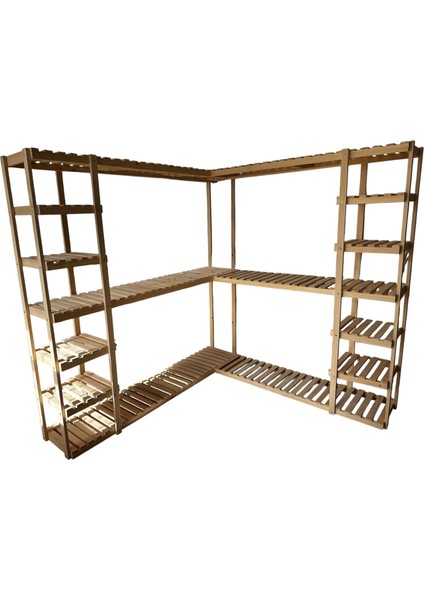 Ahşap L Köşe Elbise Dolabı fiyatları