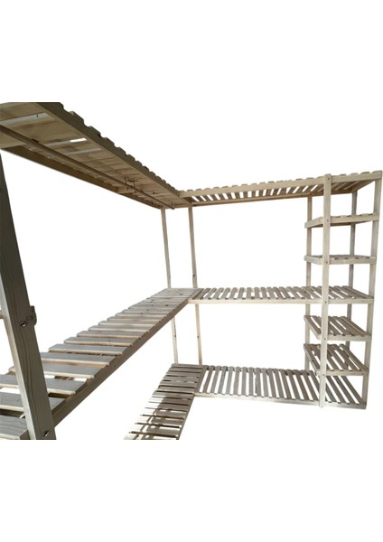 Ahşap L Köşe Elbise Dolabı fırsatları