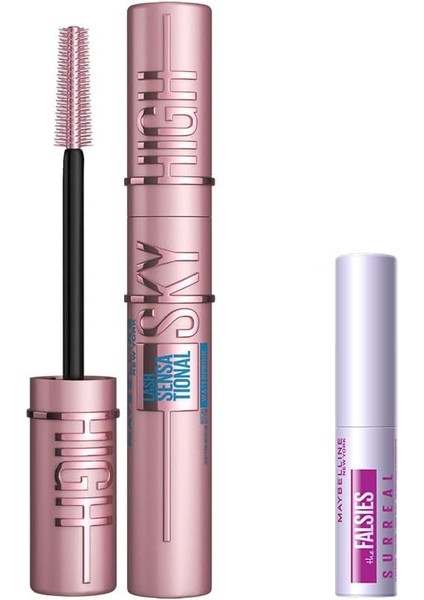 New York Lash Sensational Sky High Suya Dayanıklı Waterproof Maskara & Mini Tattoo Liner Gel Pencil Makyaj Seti