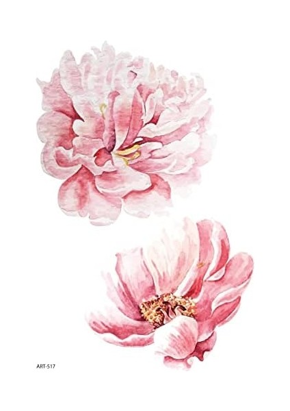 Artikel Pembe Açan Çiçek Geçici Dövme,geçici Tattoo,vücut Dövme,kol Bilek Dövme,boyun Dövme,sırt Dövme fiyatları