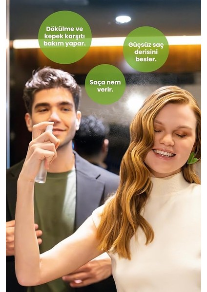 Natural Biberiye Suyu Dökülme Karşıtı ve Saç Uzamasını Destekleyici Saç TONIĞI%100 Doğal ve Saf 30 ml modelleri