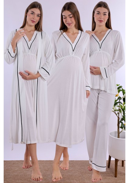 Ekru Hamile Lohusa Set