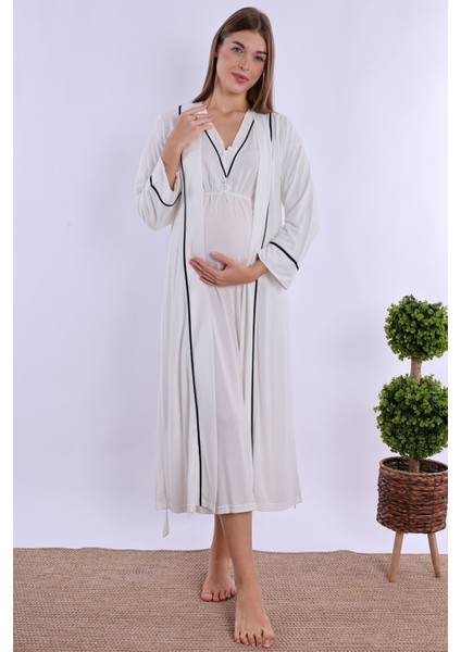 Ekru Hamile Lohusa Set