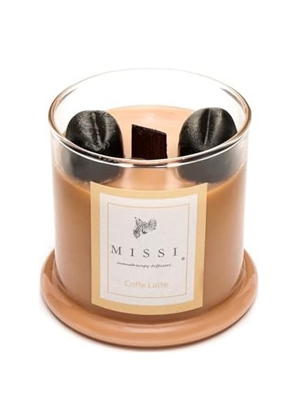 Cam Ahşap Fitilli Coffee Vegan Mum (140 Gr) fiyatları