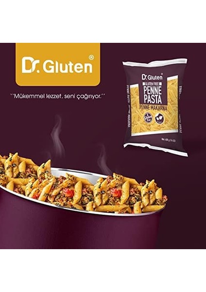 Dr. Gluten Glutensiz Boru Makarna (Penne) 400 gr