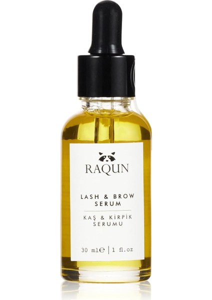 Raqun Kaş & Kirpik Serumu 30 ml %100 Doğal Içerik