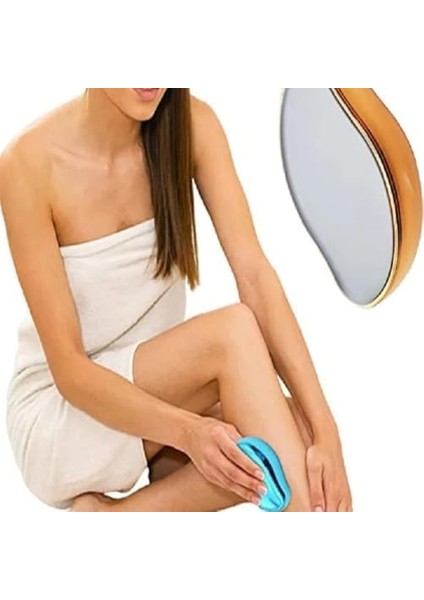 Kristal Epilasyon Aleti, Acısız Sihirli Epilasyon Taşı, Tüy Dökücü Taş Epilatör Asorti