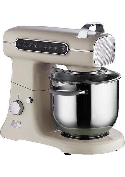 Gem Retro 7 L Mikser – 1500 W, Dayanıklı Döküm Gövde | Vanilya Krem