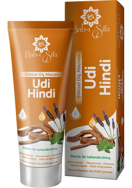 Bab-I Şifa Bitkisel Diş Macunu 140 Gr. Udi Hindi