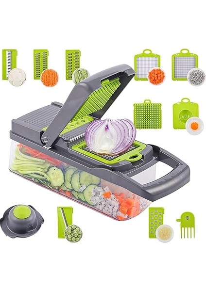 Doğrayıcı, Pratik Sebze Dilimleyici Hızlı ve Kolay Sebze Dilimleyici, Çok Amaçlı Sebze Dilimleyici ve Rendesi, 11 Başlıklı Dilimyeci, Patates Dilimyeci, En Pratik Mutfak Aparatı fiyatları