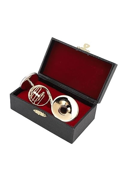 Minyatür Sousaphone - Sağlam Pirinç, Pürüzsüz Cilalı ve Parlak! Stand & Case, Müzik Severler, Raflar, Masalar ve Oturma Odası Centerpieces Için Ideal Ev Dekoru ile fırsatları