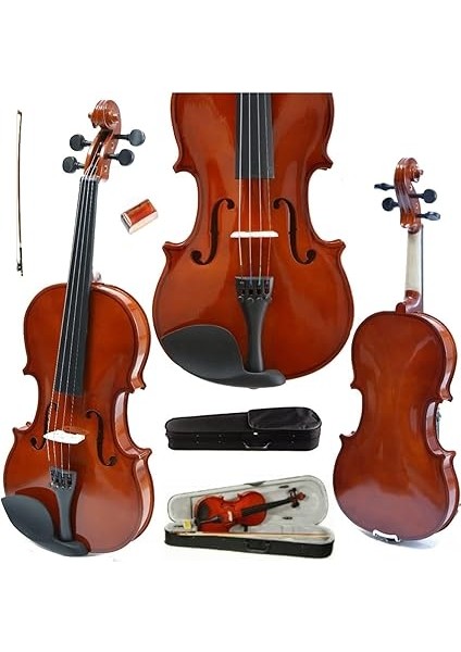 Keman - Parlak Yastık + Kılavuz + Susturucu Hediyeli 4/4 - Yetişkin Kemanı fiyatları