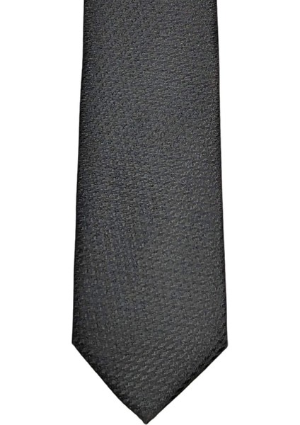 Kendinden Desenli 7 Cm Genişliğinde Ince Siyah Kravat fiyatları