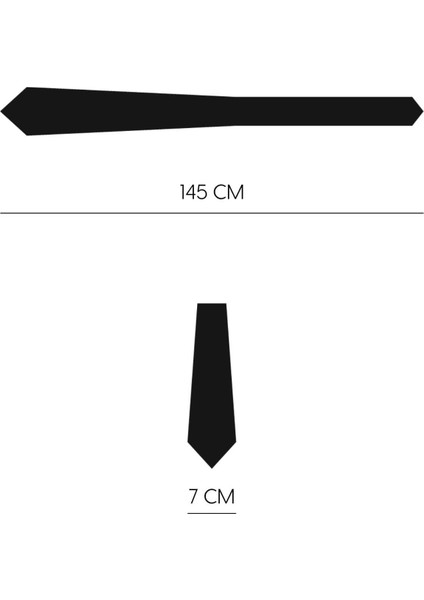 Kendinden Desenli 7 Cm Genişliğinde Ince Siyah Kravat indirimleri