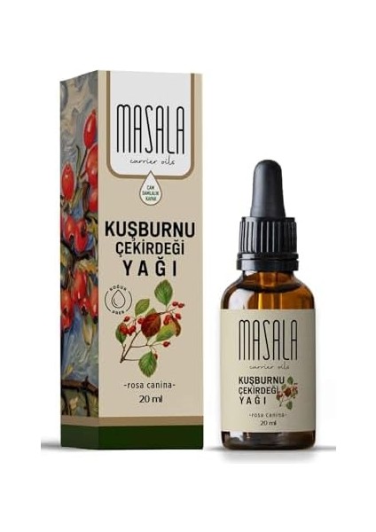 Masala Saf Kuşburnu Çekirdeği Yağı 20 Ml. (Rosehip Oil) Soğuk Pres modelleri