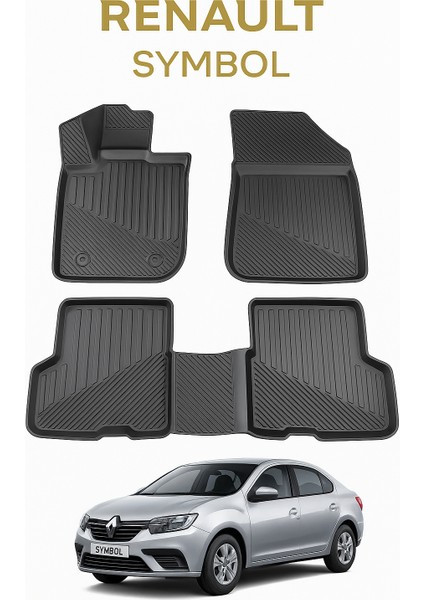 Renault Symbol 2018+ Uyumlu 3D Oto Paspas Premium modelleri