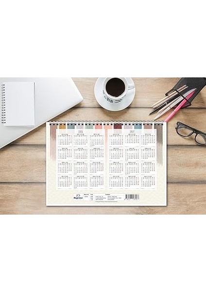 Planlayıcı 2026 Takvim A4 Ebat 53 Haftalık Planlayıcı Pastel Love fırsatları