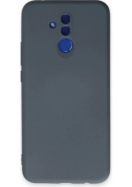 Huawei Mate 20 Lite Kılıf Nano Içi Kadife Silikon - Gri (K95)