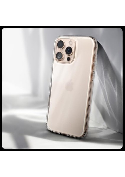 16 Pro ile Uyumlu Ince Kılıf Ultra Hybrid Sararma Karşıtı Duraclear Hava Kanalı Teknolojisi Askeri Sınıf Koruma Frost Clear Mat Kapak - ACS08122 modelleri