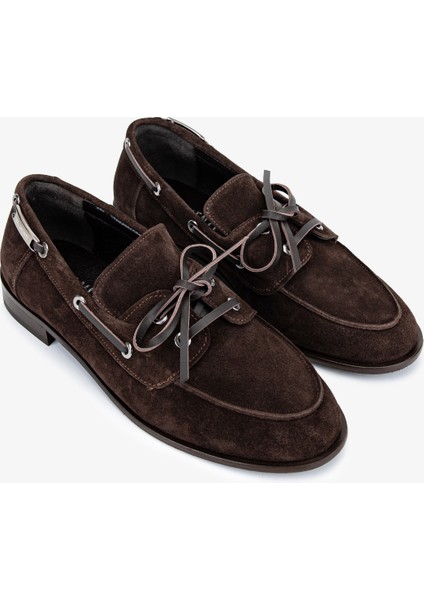 Kadın Hakiki Deri Kahverengi Casual Ayakkabı 51 10143 Bn Ayk SK25-26 Khv Yrm Suet fiyatları