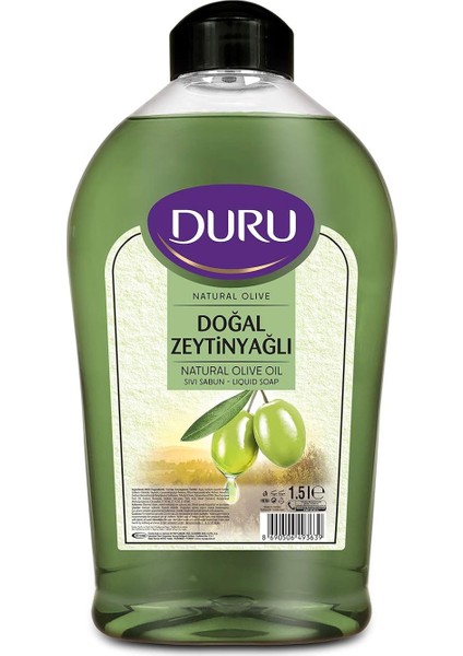 Natural Olive Zeytinyağlı Sıvı Sabun, 1.5 Lt