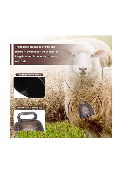 10 Adet Inek At Koyun Otlatma Küçük Pirinç Çanlar,cowbell Retro Bell At Koyun Otlatma Bakır,inek Bells Gürültü Maker fiyatları