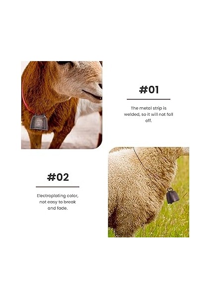 10 Adet Inek At Koyun Otlatma Küçük Pirinç Çanlar,cowbell Retro Bell At Koyun Otlatma Bakır,inek Bells Gürültü Maker fırsatları