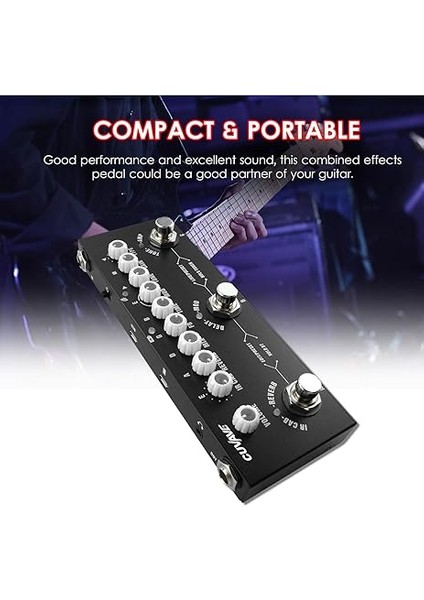 Cube Baby Taşınabilir Çok Fonksiyonlu Elektro Gitar Kablosuz Müzik Çalma ile Kombine Efekt Pedalı Telefon Kayıt Ses C Tipi Arayüz Fonksiyonu fırsatları