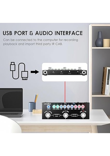 Cube Baby Taşınabilir Çok Fonksiyonlu Elektro Gitar Kablosuz Müzik Çalma ile Kombine Efekt Pedalı Telefon Kayıt Ses C Tipi Arayüz Fonksiyonu indirimleri