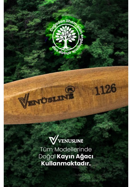 Venüsline 1126 Sert Kıllı Orta ve Uzun Boy Saçlar Için Düz ve Dalgalı Fön Fırçası indirimleri