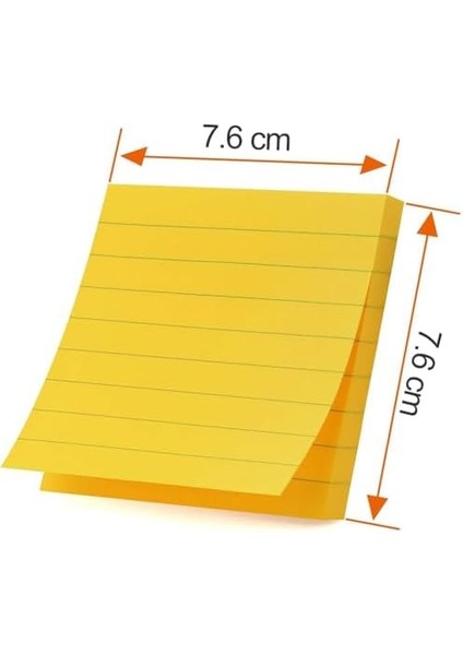 Yapışkan Notlar, 8 Adet Yapışkan Sekme, Parlak Renkler Kendinden Yapışkanlı Pedler, Çizgili Yapışkan Notlar 7.6 7.6 Cm, Mini Yapışkan Notlar, Ofis, Defter Için Postalanabilir, 360 Yaprak fiyatları