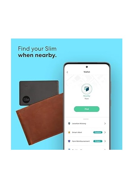 Slim Smart Tag, Siyah, Bluetooth Takip Cihazı, Cüzdan, Bagaj Etiketleri Için Eşya Bulucu, 76 Metre Mesafeye Kadar, Suya Dayanıklı, Ios ve Android Uyumlu modelleri