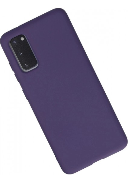 Samsung Galaxy S20 Kılıf Nano Içi Kadife Silikon - Mor (K95) fiyatları