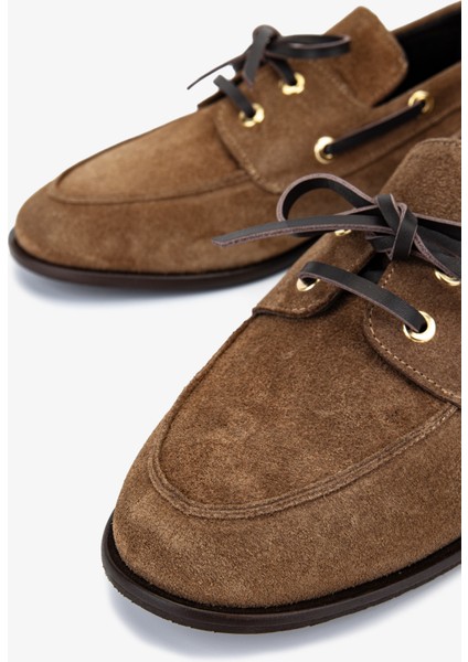 Kadın Hakiki Deri Tütün Casual Ayakkabı 51 10143 Bn Ayk SK25-26 Sgr Yrm Suet modelleri