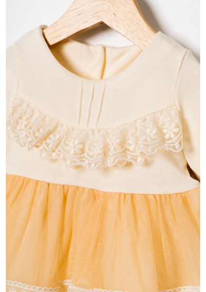 Kız Bebek Mevlütlük Elbise Dantelli Bandanalı fiyatları