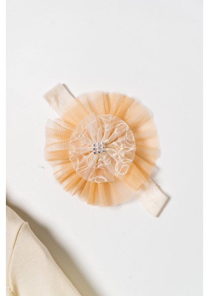 Kız Bebek Mevlütlük Elbise Dantelli Bandanalı fırsatları