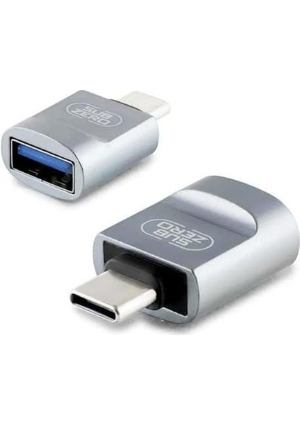 Iphone Windows Ile Uyumlu Type-C To USB 3.0 (Yüksek Hızlı) Veri Aktarımı Otg Çevirici Dönüştürücü Adaptör Subzero CNR10 Type-C Otg Çevirici