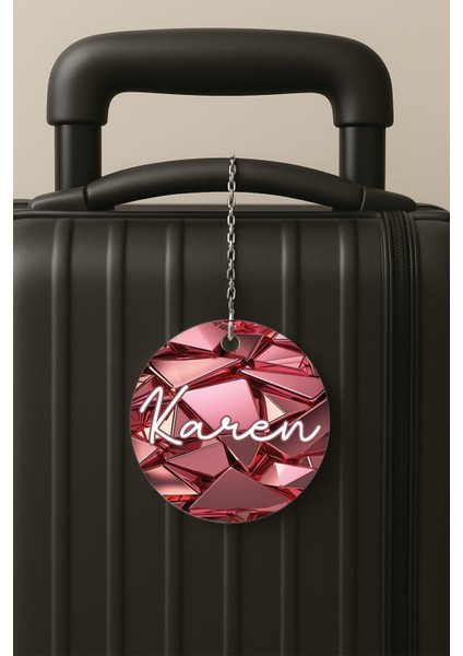 Kişiye Özel Isim Soyisim Kelime Yazılı Pleksi Bavul Etiketi Valiz Etiketi Isim 59