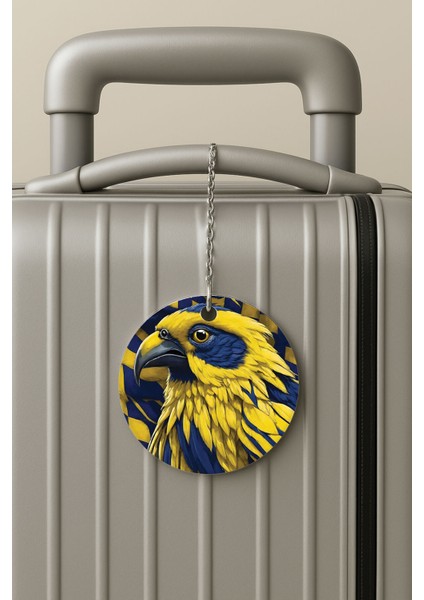 Pleksi Zincirli Bavul Etiketi Seyahat Tatil Için Tasarım Valiz Etiketi Fener Efsane