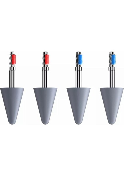 Huawei M-Pencil Stylus Kalem ile Uyumlu 4 Adet Uç Değiştirin, Orijinal Ipuçları Nıb Kalem Ucu Honor Sihirli Kalem Değiştirme Ipuçları (2 Adet Kırmızı + 2 Adet Mavi)