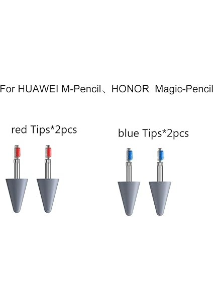Huawei M-Pencil Stylus Kalem ile Uyumlu 4 Adet Uç Değiştirin, Orijinal Ipuçları Nıb Kalem Ucu Honor Sihirli Kalem Değiştirme Ipuçları (2 Adet Kırmızı + 2 Adet Mavi) fırsatları