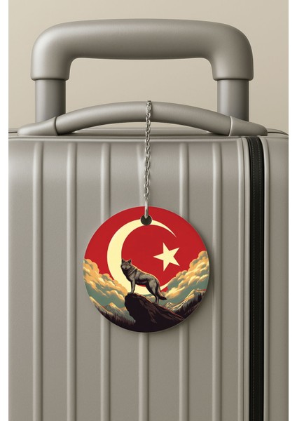 Pleksi Zincirli Bavul Etiketi Seyahat Tatil Için Tasarım Valiz Etiketi Iyı