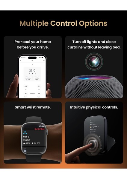 Hub 3 Akıllı Ev Hub- Matter Destekli, Ir Kumanda ve Termometre/higrometre (Alexa, Homekit, Google Home Uyumlu)