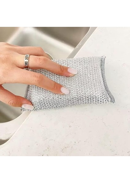 Home 2 Adet Inox Bulaşık Süngeri, Çizdirmez Telli Ovma Süngeri, Paslanmaz Çelik, Mutfakta Güçlü Temizlik Için Dayanıklı ve Etkili Sünger (2 Adet) fiyatları
