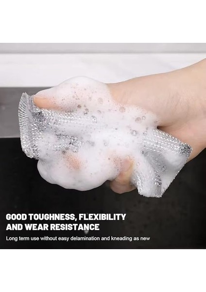 Home 2 Adet Inox Bulaşık Süngeri, Çizdirmez Telli Ovma Süngeri, Paslanmaz Çelik, Mutfakta Güçlü Temizlik Için Dayanıklı ve Etkili Sünger (2 Adet) modelleri