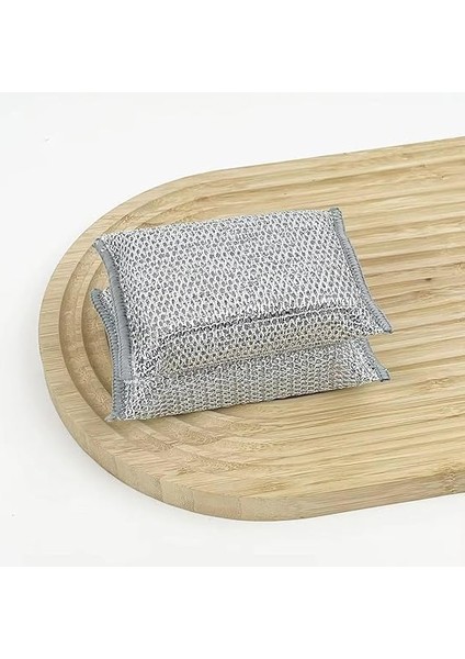 Home 2 Adet Inox Bulaşık Süngeri, Çizdirmez Telli Ovma Süngeri, Paslanmaz Çelik, Mutfakta Güçlü Temizlik Için Dayanıklı ve Etkili Sünger (2 Adet) fırsatları