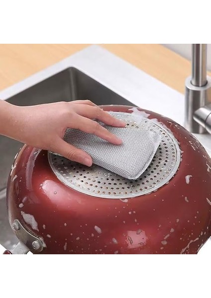 Home 2 Adet Inox Bulaşık Süngeri, Çizdirmez Telli Ovma Süngeri, Paslanmaz Çelik, Mutfakta Güçlü Temizlik Için Dayanıklı ve Etkili Sünger (2 Adet) indirimleri