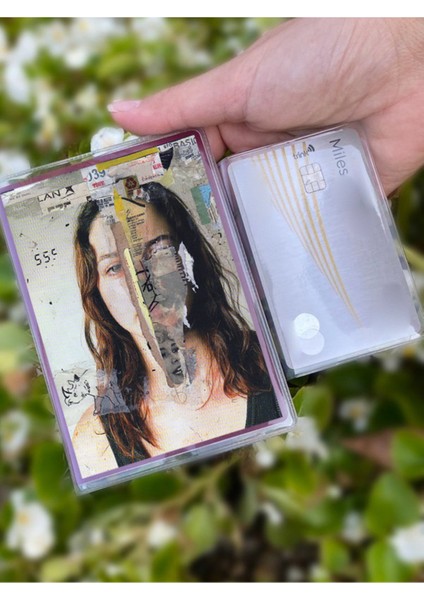 Gazete Desenli Universal Şeffaf Pasaport Kılıfı Model Tüm Ülke Pasaportlarına Uygun